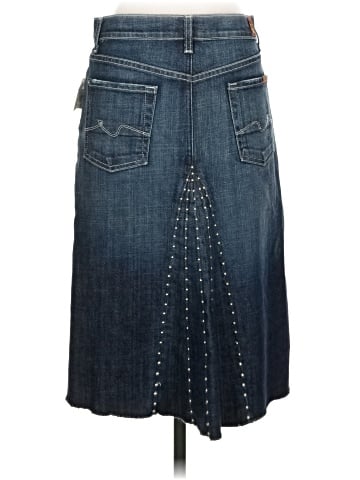 7 For All Mankind Denim Skirt (view 2)