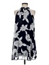 Aqua 100% Polyester Gray Casual Dress Size S - photo 1