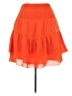 Krisa 100% Polyester Solid Orange Casual Skirt Size XS - photo 1