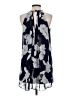 Aqua 100% Polyester Gray Casual Dress Size S - photo 2