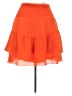 Krisa 100% Polyester Solid Orange Casual Skirt Size XS - photo 2