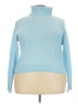 No Comment Blue Turtleneck Sweater Size 2X - photo 1