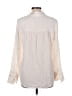 Ecru 100% Silk Ivory Long Sleeve Silk Top Size L - photo 2
