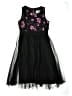 Milly Minis 100% Polyester Hearts Black Dress Size 12 - photo 1