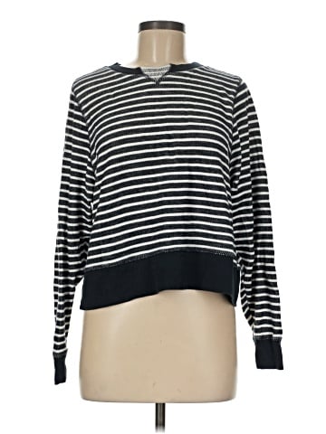 Madewell Relaxed Long-Sleeve Crewneck Tee in Stripe (view 1)
