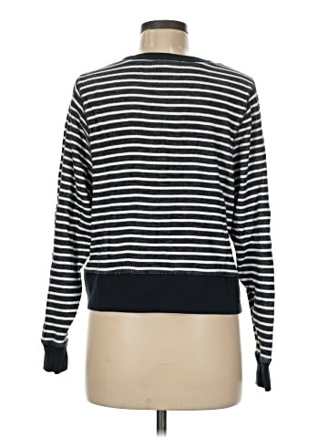 Madewell Relaxed Long-Sleeve Crewneck Tee in Stripe (view 2)