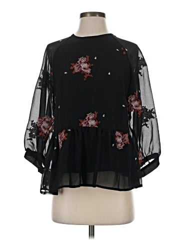 Blue Rain 3/4 Sleeve Blouse (view 1)