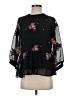 Blue Rain 100% Polyester Black 3/4 Sleeve Blouse Size S - photo 1