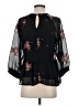 Blue Rain 100% Polyester Black 3/4 Sleeve Blouse Size S - photo 2