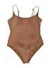 Unbranded Solid Brown One Piece Swimsuit Size L - photo 1