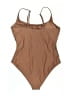 Unbranded Solid Brown One Piece Swimsuit Size L - photo 2