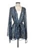 Show Me Your Mumu 100% Polyester Blue Kimono Size S - photo 1