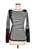 Nic + Zoe Stripes Black Pullover Sweater Size M - photo 1