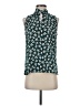 Ann Taylor 100% Polyester Teal Sleeveless Blouse Size XXS - photo 1