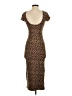 Arden B. Animal Print Brown Cocktail Dress Size S - photo 2