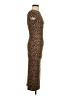 Arden B. Animal Print Brown Cocktail Dress Size S - photo 4