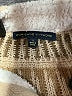 Adrienne Vittadini Chevron-herringbone Tan Turtleneck Sweater Size S - photo 7