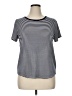 Green Envelope Stripes Blue Short Sleeve T-Shirt Size XL - photo 1