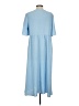 Unbranded Solid Blue Casual Dress Size S - photo 2