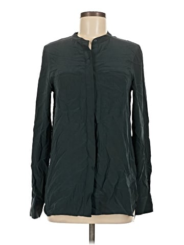 Vince. Long Sleeve Silk Top (view 1)