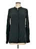 Vince. 100% Silk Green Long Sleeve Silk Top Size 6 - photo 1