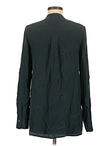 Vince. Long Sleeve Silk Top (view 2)