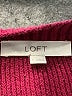 Ann Taylor LOFT Solid Burgundy Pullover Sweater Size L - photo 7