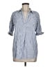 Max Studio Stripes Blue 3/4 Sleeve Blouse Size M - photo 1