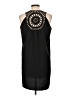 Unbranded Solid Black Casual Dress Size L - photo 2
