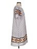 Mittoshop 100% Polyester Print Gray Casual Dress Size S - photo 4