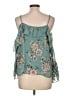 Xhilaration 100% Polyester Teal Sleeveless Blouse Size L - photo 2
