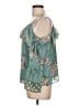 Xhilaration 100% Polyester Teal Sleeveless Blouse Size L - photo 5