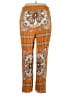 Shein Print Orange Casual Pants Size XL - photo 2