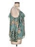 Xhilaration 100% Polyester Teal Sleeveless Blouse Size L - photo 4