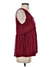 Glamaker Burgundy Sleeveless Blouse Size S - photo 4