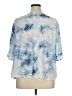 New Directions Blue Short Sleeve Blouse Size 1X - photo 2