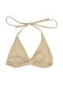 LA Hearts Chevron-herringbone Gold Swimsuit Top Size L - photo 2