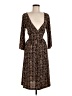 BCBGMAXAZRIA Print Brown Cocktail Dress Size M (estimated) - photo 1