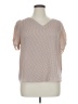 Adrianna Papell Tan Short Sleeve Blouse Size XL - photo 1