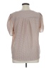 Adrianna Papell Tan Short Sleeve Blouse Size XL - photo 2