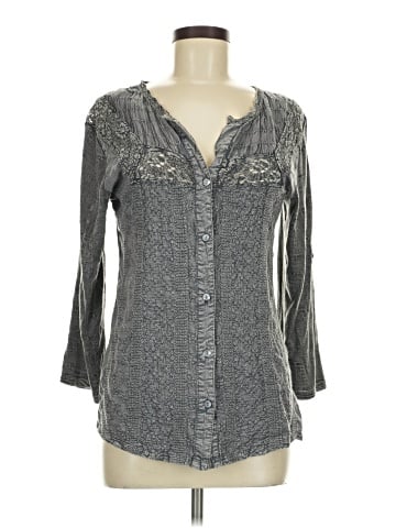 Solitaire 3/4 Sleeve Blouse (view 1)