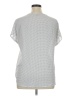 Adrianna Papell Silver Short Sleeve Blouse Size XL - photo 2