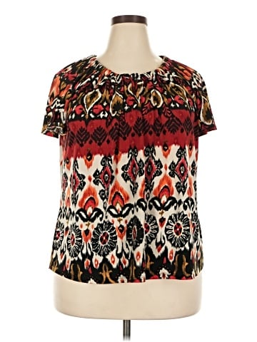 Notations Short Sleeve Blouse (view 1)