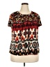 Notations Red Short Sleeve Blouse Size 2X - photo 1