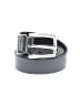 Coach 100% Cow Leather Gray Black Leather Belt Size 36 waist - photo 1