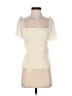 Theory Ivory Short Sleeve Top Size M - photo 1