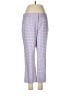 Talbots Checkered-gingham Plaid Pink Purple Casual Pants Size 6 - photo 1