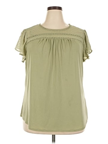 Adrianna Papell Short Sleeve Blouse (view 1)