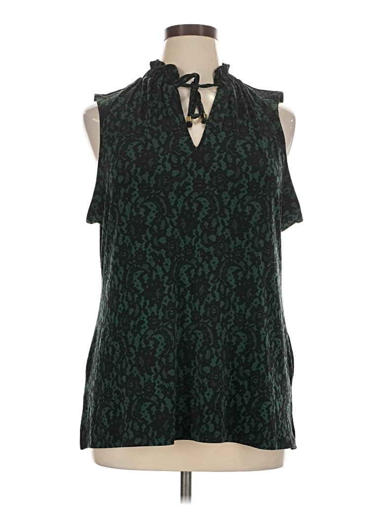 Pre-owned Michael Michael Kors Sleeveless Blouse In Green