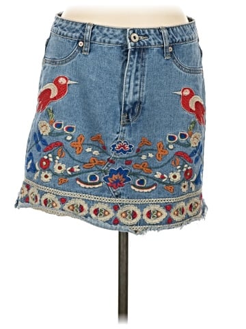 Umgee Denim Skirt (view 1)